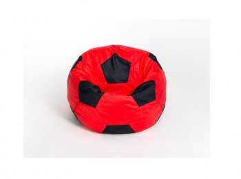 Кресло-мешок Мяч малый красно-черное в Урае - uray.mebel-74.com | фото
