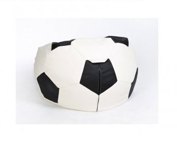 Кресло-мешок Мяч малый бело-черное в Урае - uray.mebel-74.com | фото