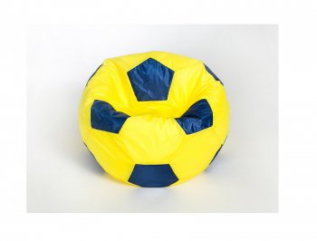 Кресло-мешок Мяч малый желто-синее в Урае - uray.mebel-74.com | фото