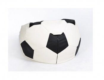 Кресло-мешок Мяч большой бело-черное в Урае - uray.mebel-74.com | фото