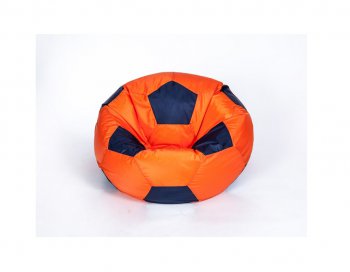 Кресло-мешок Мяч малый оранжево-черное в Урае - uray.mebel-74.com | фото
