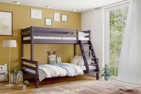 АДЕЛЬ Кровать двухъярусная с наклонной лестницей (лаванда) в Урае - uray.mebel-74.com | фото
