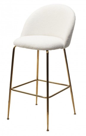 Барный стул GLADE NINI-01 Белый, teddy / золотой каркас М-City в Урае - uray.mebel-74.com | фото