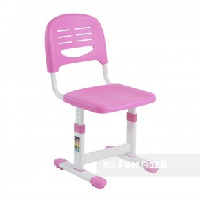 Комплект парта + стул трансформеры Cantare Pink в Урае - uray.mebel-74.com | фото