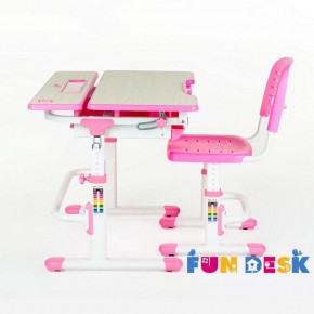 Парта-трансформер + стул Lavoro Pink в Урае - uray.mebel-74.com | фото