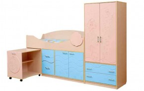 Набор мебели для детской Юниор -12.2 (700*1860) МДФ матовый в Урае - uray.mebel-74.com | фото
