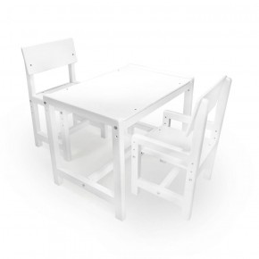 Детский растущий комплект стол и два стула  Я САМ "Лофт" (Белый, Белый) в Урае - uray.mebel-74.com | фото