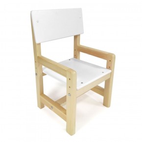 Детский растущий комплект стол и стул  Я САМ "Лофт" (Белый, Сосна) в Урае - uray.mebel-74.com | фото