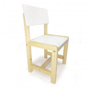 Детский растущий комплект стол и стул  Я САМ "Лофт" (Белый, Сосна) в Урае - uray.mebel-74.com | фото