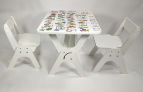 Детский растущий стол-парта и два стула Я САМ "Умка-Дуо" (Алфавит) в Урае - uray.mebel-74.com | фото