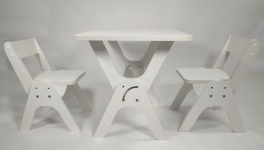 Детский растущий стол-парта и два стула Я САМ "Умка-Дуо" (Белый) в Урае - uray.mebel-74.com | фото