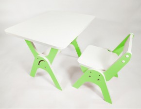 Детский растущий стол-парта и стул Я САМ "Умка" (Зеленый) в Урае - uray.mebel-74.com | фото