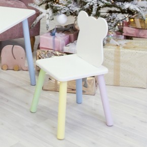 Детский стул Мишутка (Белый/Белый/Цветной) в Урае - uray.mebel-74.com | фото