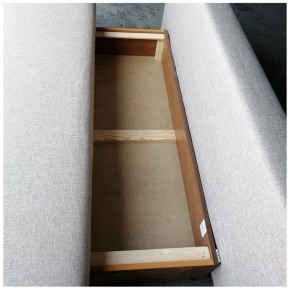Диван-кровать Комфорт без подлокотников BALTIC BITTER (2 подушки) в Урае - uray.mebel-74.com | фото