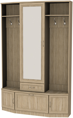 Шкаф для прихожей с зеркалом арт.600 в Урае - uray.mebel-74.com | фото