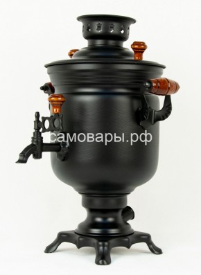 Электрический самовар "Черный Русский" матовая банка на 3 литра (Ограниченная серия) в Урае - uray.mebel-74.com | фото