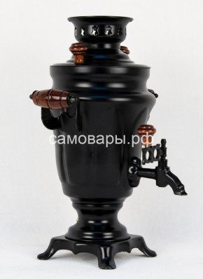 Электрический самовар "Черный Русский" матовый тюльпан на 1,5 литра. Ограниченная серия. в Урае - uray.mebel-74.com | фото