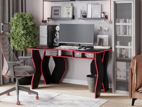 Компьютерный стол КЛ №9.0 (Черный/Красный) в Урае - uray.mebel-74.com | фото