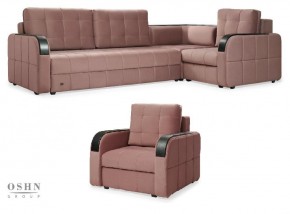 Комплект мягкой мебели Остин HB-178-18 (Велюр) Угловой + 1 кресло в Урае - uray.mebel-74.com | фото