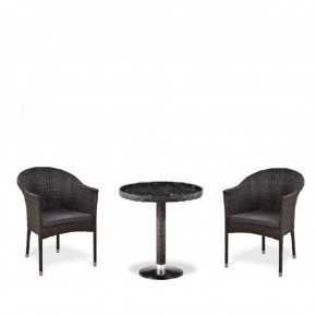Комплект плетеной мебели T601/Y350A-W53 Brown (2+1) в Урае - uray.mebel-74.com | фото