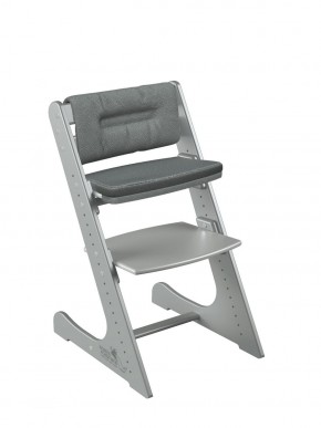Комплект растущий стул и подушки Конёк Горбунёк Комфорт  (Серый металлик, Графит) в Урае - uray.mebel-74.com | фото