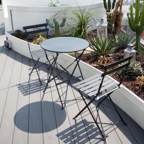 Комплект садовой мебели OTS-001R (стол + 2 стула) металл в Урае - uray.mebel-74.com | фото