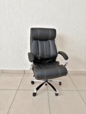 Кресло Barneo K-303 для руководителя (черная экокожа) в Урае - uray.mebel-74.com | фото