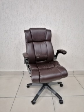 Кресло Barneo K-44 для руководителя (коричневая экокожа) в Урае - uray.mebel-74.com | фото