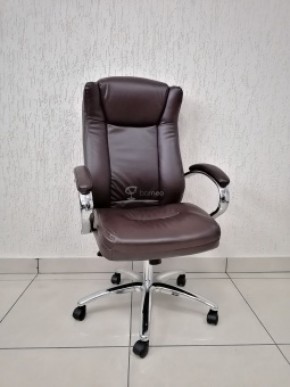 Кресло Barneo K-45 для руководителя (коричневая экокожа) в Урае - uray.mebel-74.com | фото