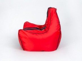 Кресло бескаркасное Авто (Красное с черной полосой) в Урае - uray.mebel-74.com | фото