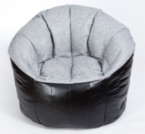 Кресло бескаркасное Релакс Люкс (Серый/Черный) в Урае - uray.mebel-74.com | фото
