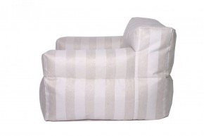 Кресло бескаркасное Уют полоса (Молочный) в Урае - uray.mebel-74.com | фото