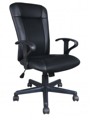 Кресло BRABIX "Optima MG-370" (экокожа/ткань, черное) 531580 в Урае - uray.mebel-74.com | фото