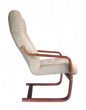 Кресло для отдыха (пружинка) Магнат 102-З-КР замша КРЕМ в Урае - uray.mebel-74.com | фото