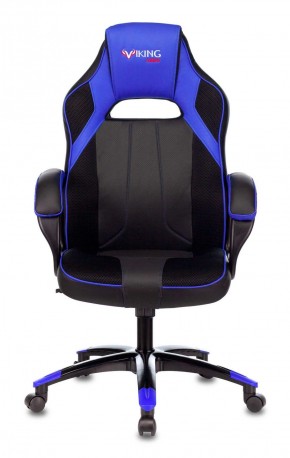 Кресло игровое Бюрократ VIKING 2 AERO BLUE черный/синий в Урае - uray.mebel-74.com | фото