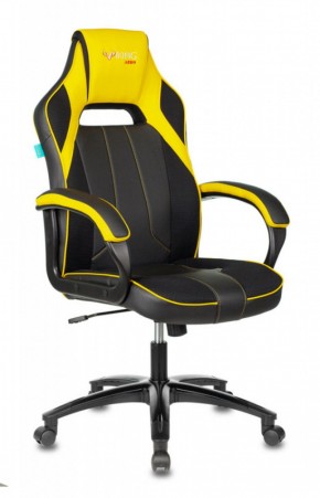 Кресло игровое Бюрократ VIKING 2 AERO YELLOW черный/желтый в Урае - uray.mebel-74.com | фото