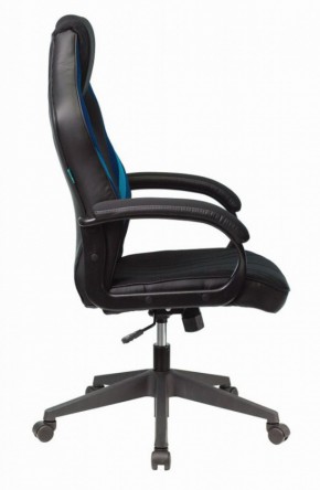 Кресло игровое Бюрократ VIKING 3 AERO BLUE черный/синий в Урае - uray.mebel-74.com | фото