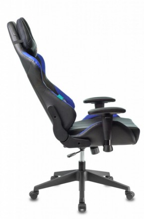 Кресло игровое Бюрократ VIKING 5 AERO BLUE черный/синий в Урае - uray.mebel-74.com | фото