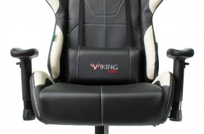 Кресло игровое Бюрократ VIKING 5 AERO WHITE черный/белый в Урае - uray.mebel-74.com | фото