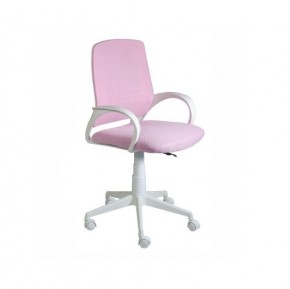 Кресло Ирис White сетка/ткань розовая в Урае - uray.mebel-74.com | фото