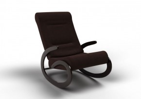 Кресло-качалка Мальта 10-Т-Ш (ткань/венге) ШОКОЛАД в Урае - uray.mebel-74.com | фото