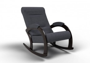 Кресло-качалка Венето 13-Т-ГР (ткань/венге) ГРАФИТ в Урае - uray.mebel-74.com | фото