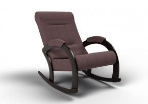 Кресло-качалка Венето 13-Т-КМ (ткань/венге) КОФЕ С МОЛОКОМ в Урае - uray.mebel-74.com | фото