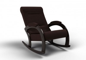 Кресло-качалка Венето 13-Т-Ш (ткань/венге) ШОКОЛАД в Урае - uray.mebel-74.com | фото