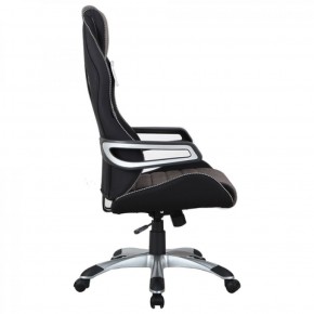 Кресло компьютерное BRABIX Techno GM-002 (ткань) черное/серое, вставки белые (531815) в Урае - uray.mebel-74.com | фото