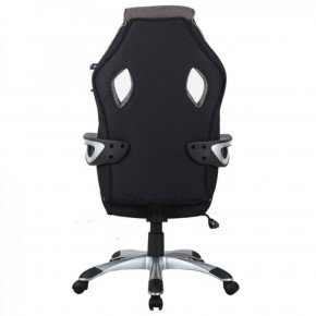 Кресло компьютерное BRABIX Techno GM-002 (ткань) черное/серое, вставки белые (531815) в Урае - uray.mebel-74.com | фото