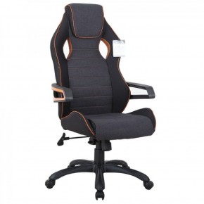 Кресло компьютерное BRABIX Techno Pro GM-003 (ткань черное/серое, вставки оранжевые) 531813 в Урае - uray.mebel-74.com | фото