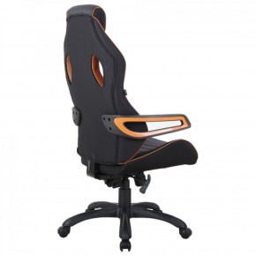 Кресло компьютерное BRABIX Techno Pro GM-003 (ткань черное/серое, вставки оранжевые) 531813 в Урае - uray.mebel-74.com | фото