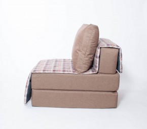 Кресло-кровать бескаркасное Харви (коричневый-квадро беж) в Урае - uray.mebel-74.com | фото