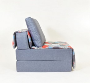 Кресло-кровать бескаркасное Харви (серый-геометрия слейт) в Урае - uray.mebel-74.com | фото